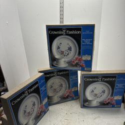 Vintage Crowning Fashion Dinnerware Set 4 (Unopened/New) #01