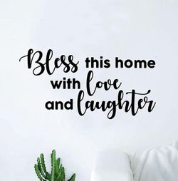 PRE MADE Wall Decal Home Decor Bless this Home