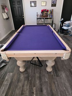 8ft Cal-Spas Slate Pool Table + Full Accessory Bundle