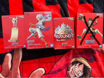 One piece round 1 figures Bandai