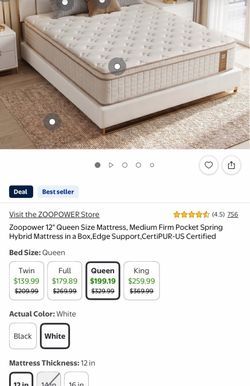 Queen Size Hybrid Mattress 12 inches - new inbox