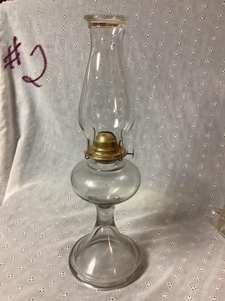 Antique Eagle oil lamp