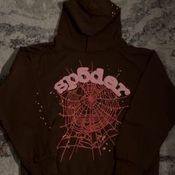 Brown Sp5der Hoodie 