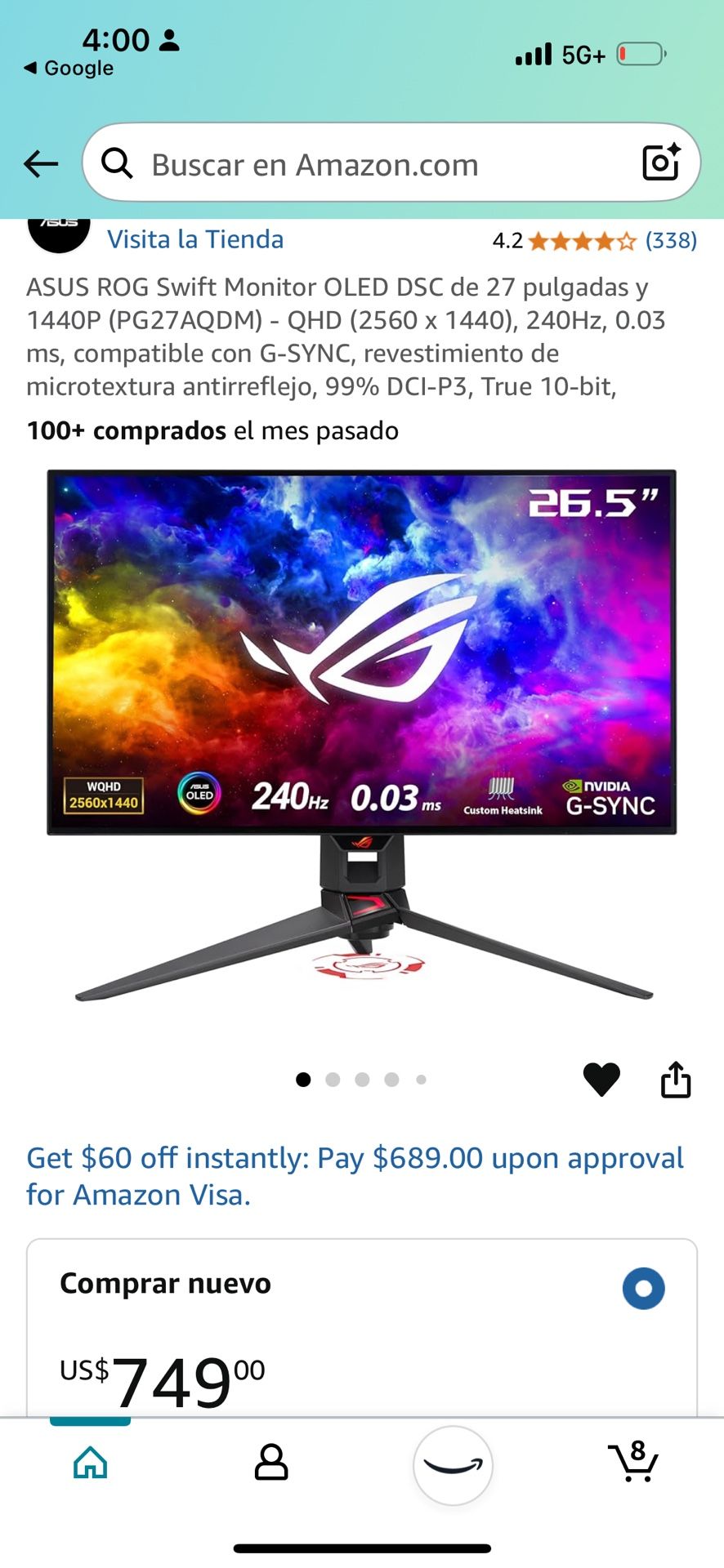 ASUS ROG OLED MONITOR