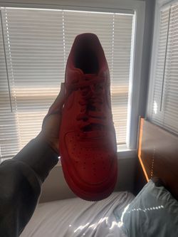 Red Low Air Forces size 11