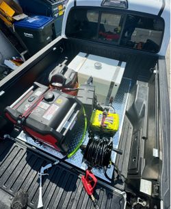 Car wash setup + flooring skid