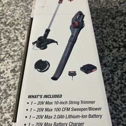 Brand New Cordless 20V Trimmer And Blower Combo W/ 20V battery And Charger