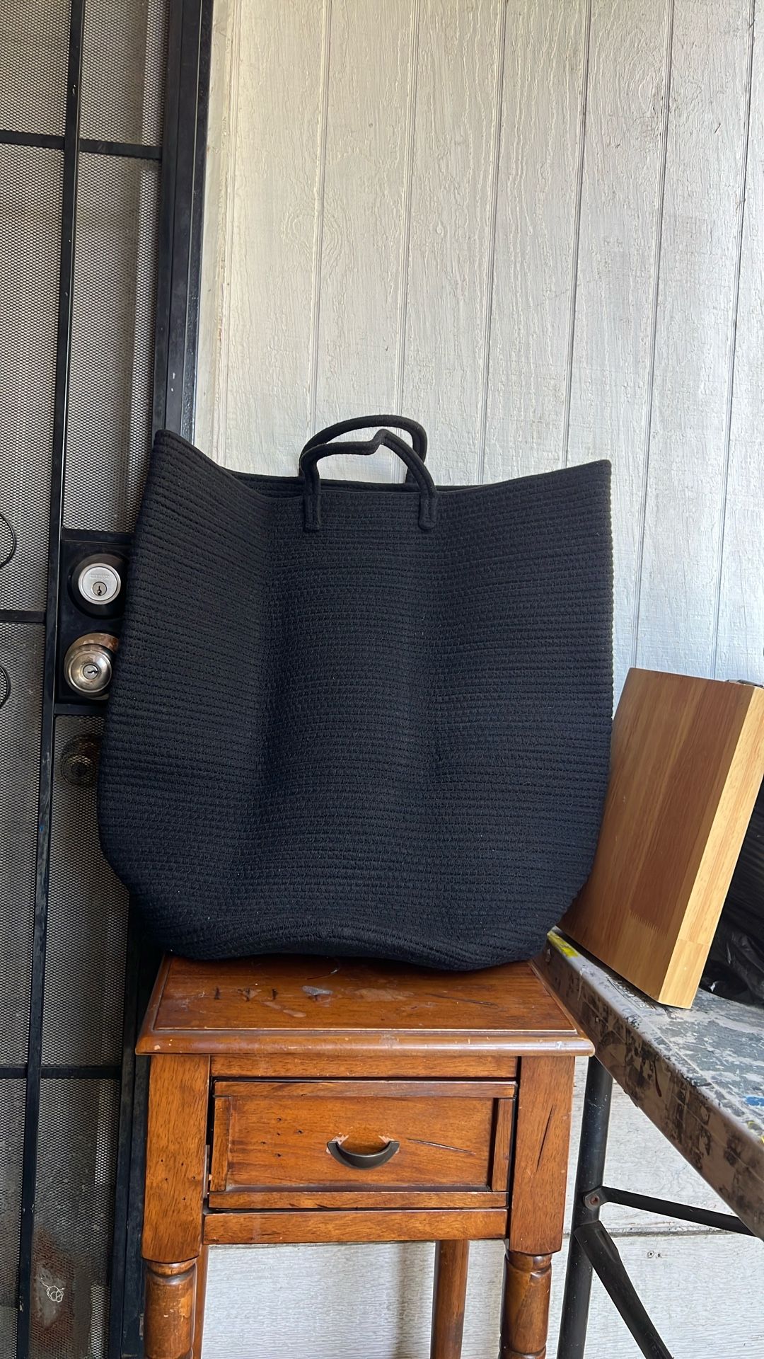 52L, Rope Dirty Clothes Hamper, BLiving Room, Baby Laundry Hamper for Nursery, Soft & Durable Decorative Organizer Bin 