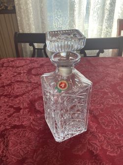 Genuine Lead Hand Cut Crystal Decanter 