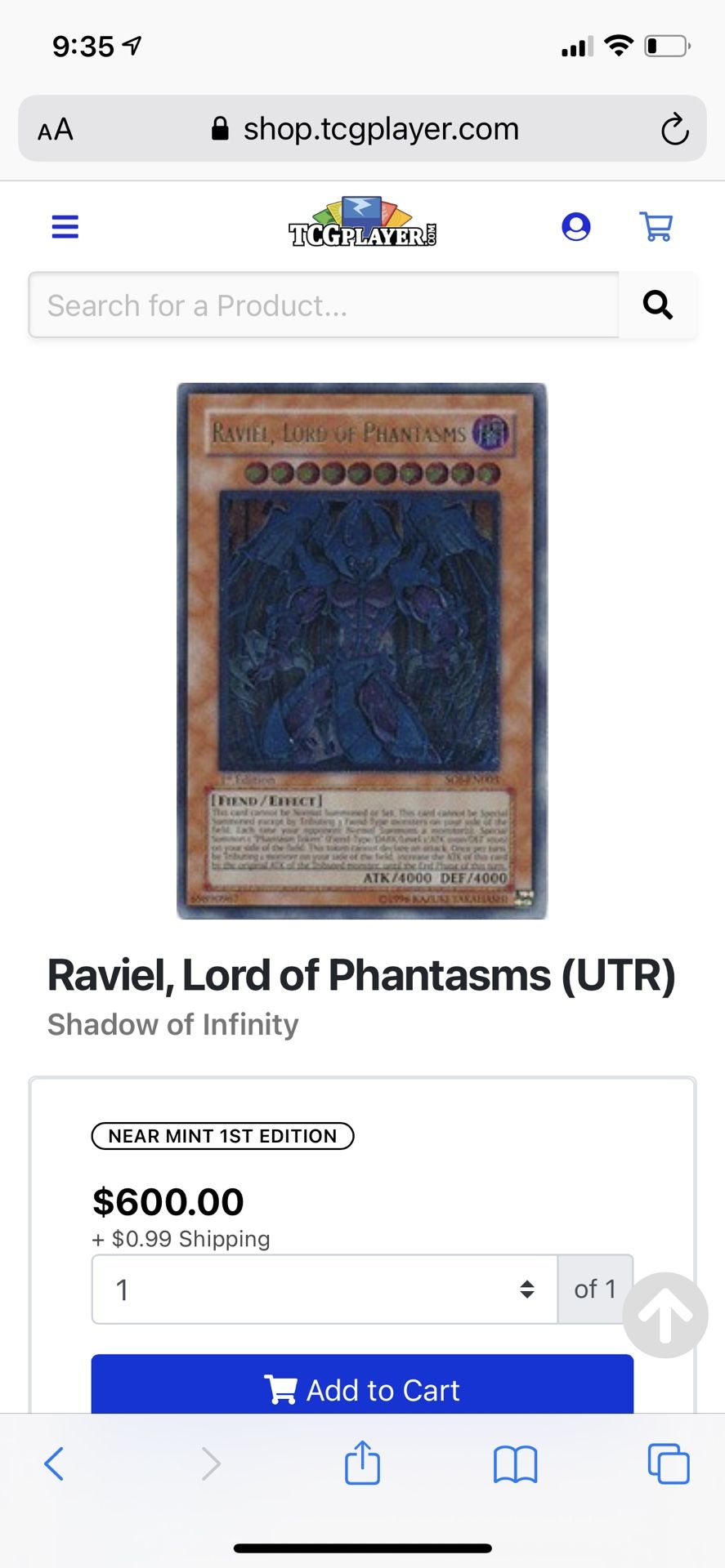 Raviel, Lord Of Phantasms — Yu-gi-oh