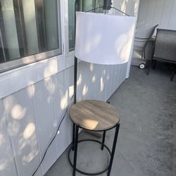 Corner Table With Lamp