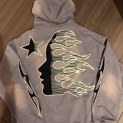 Hellstar Denim Jeans Tears Hoodie Black Off White Chrome Tee Cotton  Hearts Hooded Jacket  Small S Medium M Large L XL