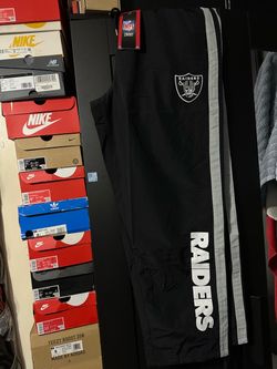 Raiders Windbreaker Track Pants Mens XL