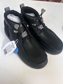 Hey dude Black Leather Lace-Up Ankle Boots with Tags
