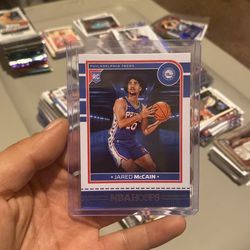 Jared McCain 2024-25 Panini NBA Hoops No. 246 RC Rookie Card 76ers