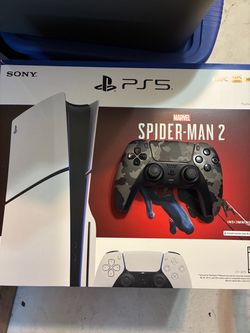 PS5 Slim Disc Version w/ Two Controllers