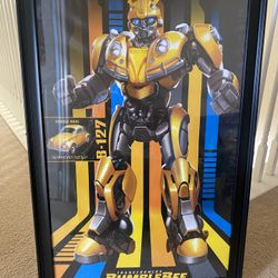 Kids poster framed  Bumble Bee transformers