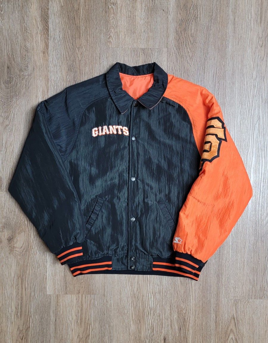 Vintage San Francisco Giant's Quilted Bomber Jacket Size M