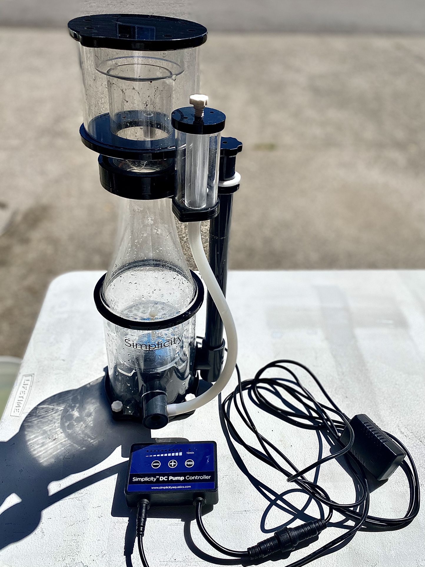 Aquarium Protein Skimmer Simplicity 120DC DC Pump w/ Digital Controller