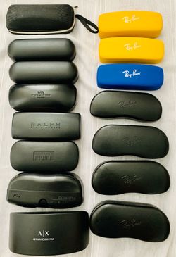 Eyeglasses Sunglasses Hard Clamshell Case Black
