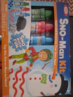 Ideal Sno-Man Kit Snowman Decorating Set