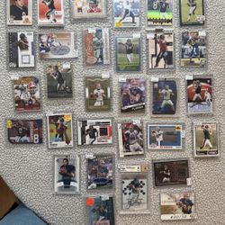 Lot of 88- 2000’s Chicago Bears Rookie Autographed, Numbered and one Graded & Slabbed Trading Cards