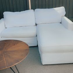 Slip Covered Sectional 