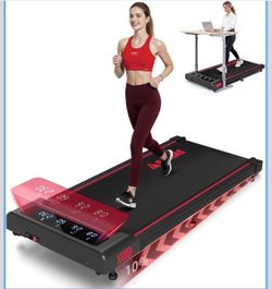 Walking Pad with 10% Incline Treadmills for Home, 4 in 1 6.2MPH Walking Pad Under Desk Treadmill with Full Screen LED Display, 2.75HP Brushless Drive,