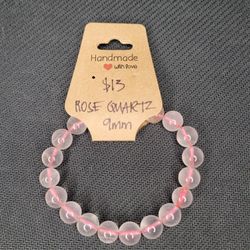 9mm Rose Quartz Bracelet