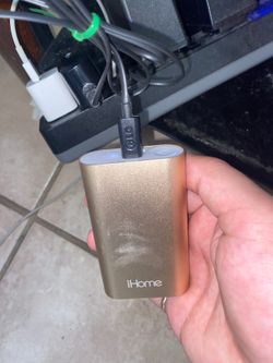 Portable charger with charger