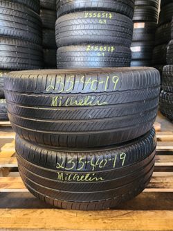 235 40R 19 MICHELIN PRIMACY TIRES 2354019 USED TIRES (PAIR) MOUNT BALANCE INCLUDED
