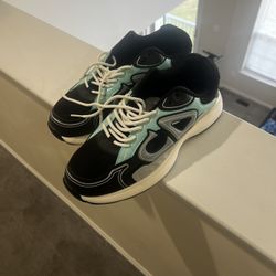 Christian Dior B30 Sneakers Black And Blue Size 10.5