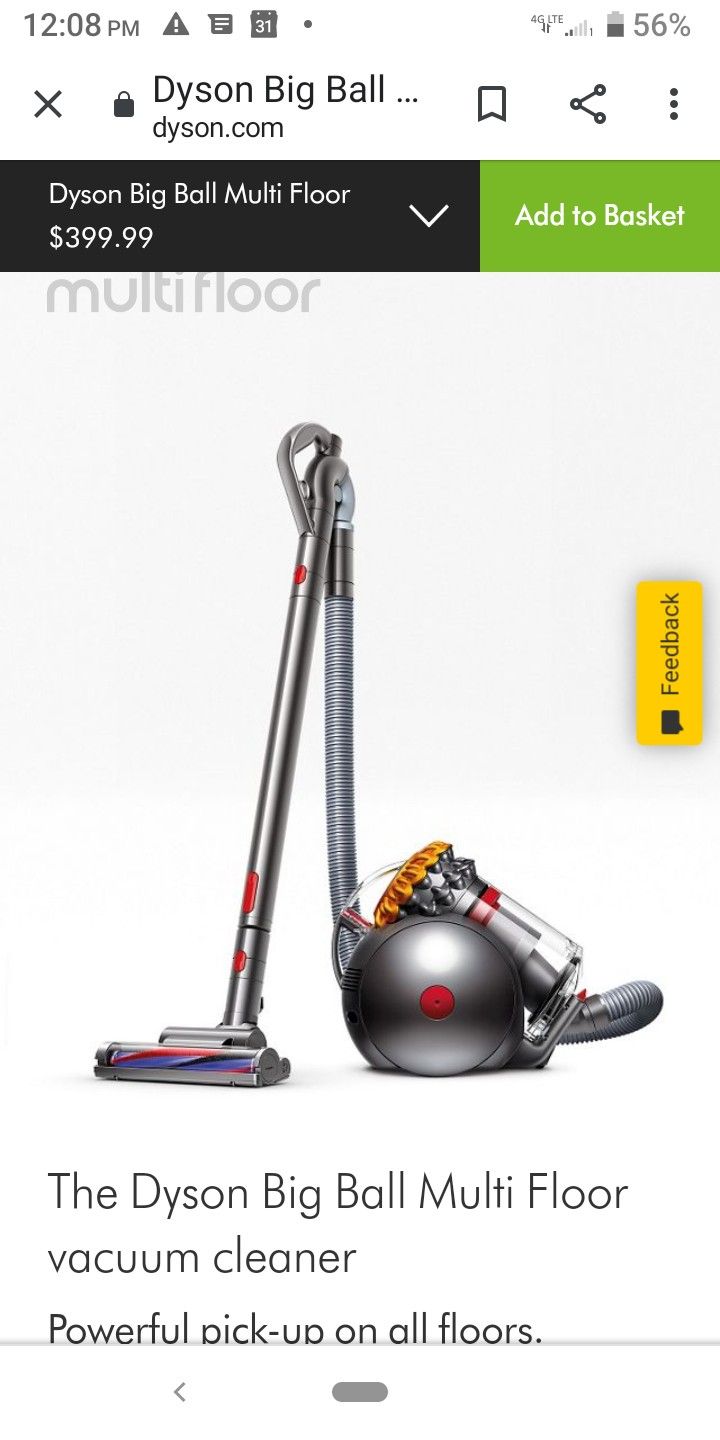 The Dyson Big Ball Vacuum Cleaner BRAND NEW