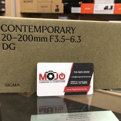 Sigma 20-200 Lens For L Mount