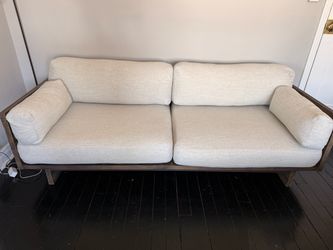 West Elm Emmerson 82" Reclaimed Wood Sofa - Mid Century / Rustic