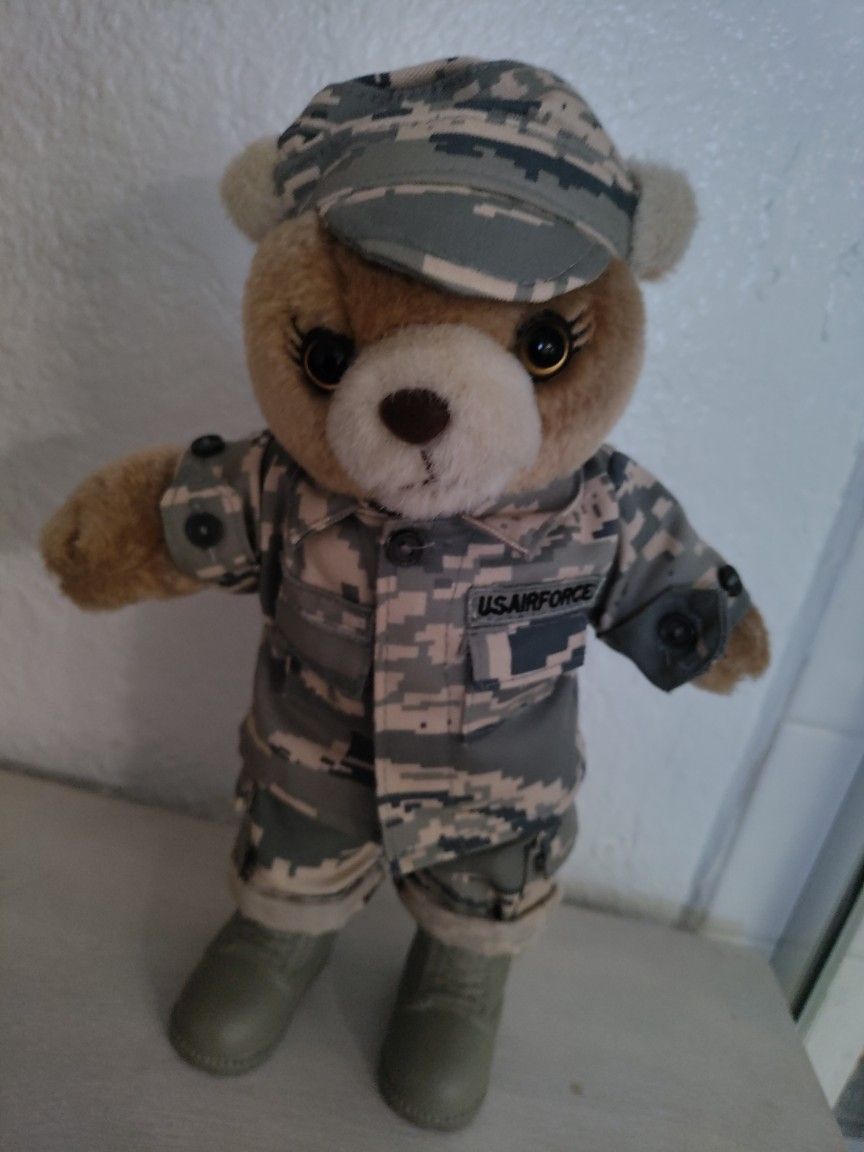  FEMALE,ARMY- TEDDY BEAR IN UNIFORM-  PICK ⛏️ UP ONLY