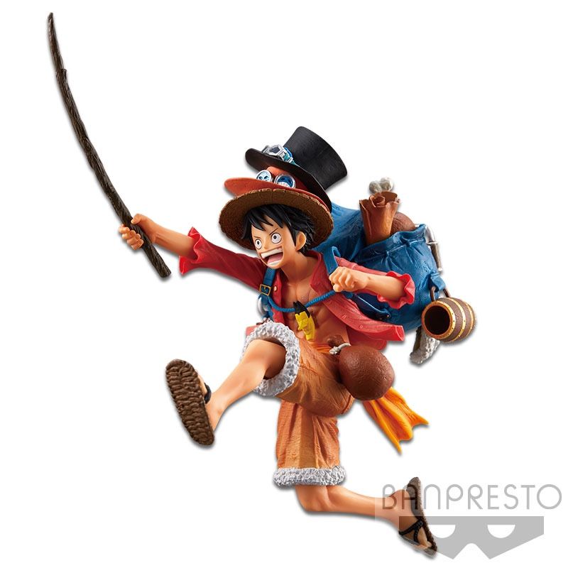 Japanese Anime Figurine One Piece Luffy D. Monkey Three Brothers Banpresto