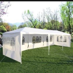 New In Box 10 ft. x 30 ft. White Canopy Heavy-Duty Gazebo