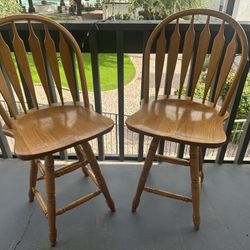 High Top Wooden Chairs 