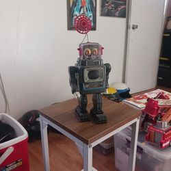 ALPS Vintage 1960 Japanese Tin Tv Robot For Parts ,fix