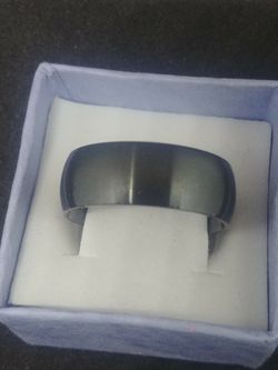 Titanium his and hers wedding set