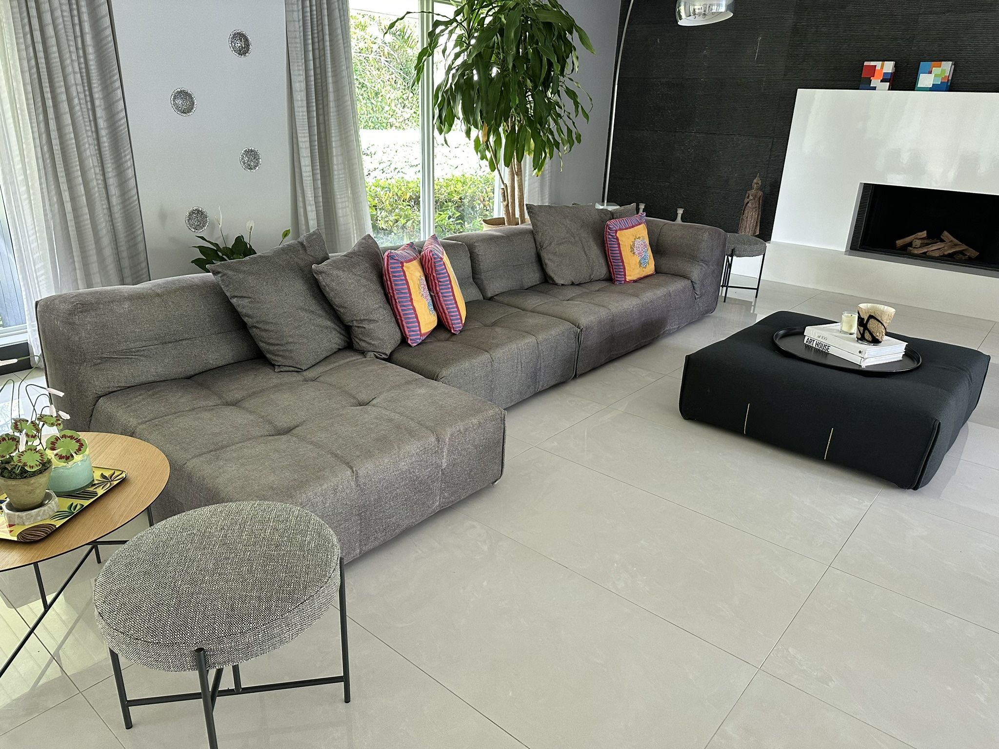 Beautiful Tufty-Too sofa and ottoman from B&B Italia