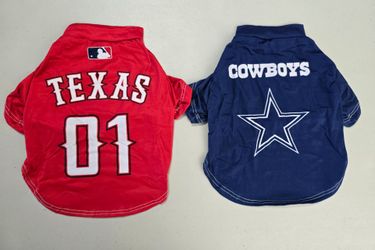 Dallas Cowboys  , Texas  rangers pet jerseys