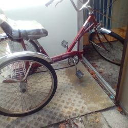 EZ-RIDER Red With Basket 