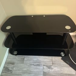 3 Level Glass Surface TV  Stand -Black