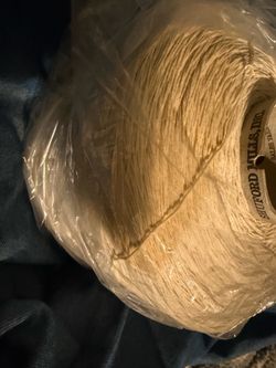 White Yarn Cone For Knitting & Crochet Projects