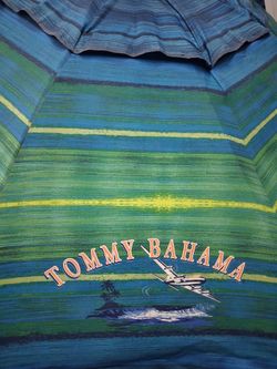 Tommy Bahama Large Beach Umbrella – Tropical Blue & Green  $40  O.B.O.
