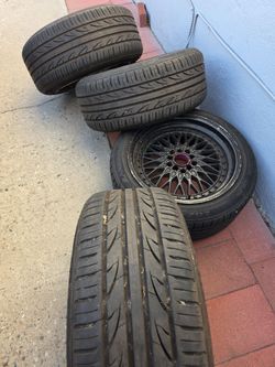 17x9 Et25 5x100 & 5x114.3 225/45/17 New Tires BBS Mesh Style Xxr 536 Wheels