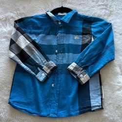 Boys Burberry Plaid Shirt 6