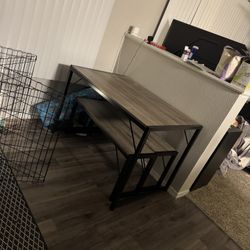 Dinner Table With 2 Benches 
